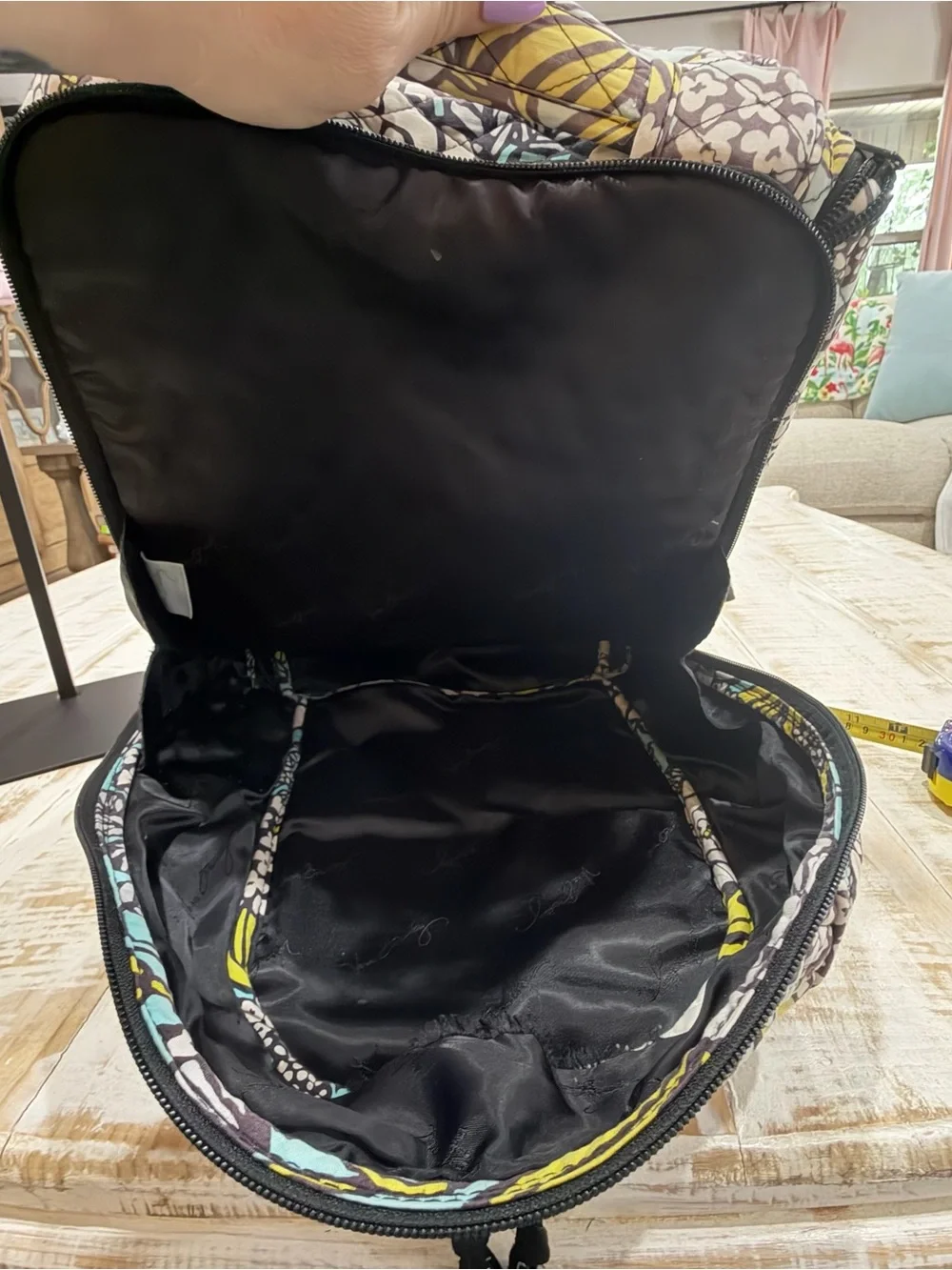Vera Bradley Backpack Campus Tech Laptop Island Blooms Retired Floral Turquoise